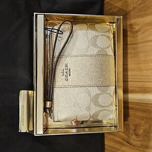 Platinum Coach wristlet